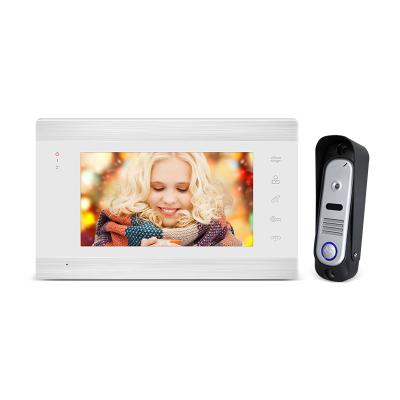 China Super Slim Motion Detection 7 inch AHD Video Door Phone for villa doobell camera monitor with night vision for sale