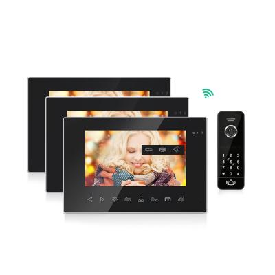 China Smart 7inch motion detection tuya video intercom for home with code access control and mobile function for sale