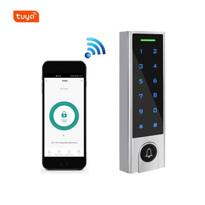 China 1000 PIN Tuya Smart Wifi Access Card/Tag 9~18V EM Card/Tag DC Access Control Touch Card RFID Control Keypad 125khz 4~6 Digits for sale