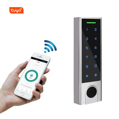 China 1000 PIN Proximity Card Reader Touch Keypad Access Control Reader Tuya Smart Metal IP66 125KHz RFID Card Reader for sale