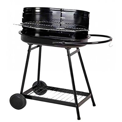 China Easily Assembled Outdoor MOVAN Garden Cart BBQ BBQ Grill with Wheels Portable Charcoal BBQ Grill Cart for sale