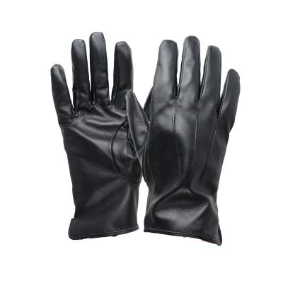 China MOVAN GLOVEMEN Custom Made Men's Best Selling Comfortable Men's Black Skin Driver Lambskin Leather Gloves Tight Winter Hot for sale