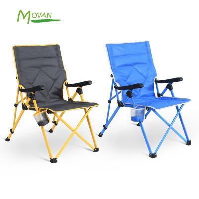 China MOVAN Modern Oversized Folding Camping Chairs For Adults Heavy Duty Steel Frame Outdoor Sport Sturdy Portable Chairs for sale