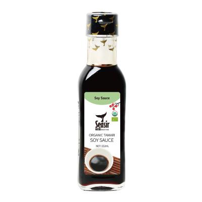 China Wholesale popular organic soy sauce gluten free kikkoman tamari soy sauce in Europe 150ml*24bottles/carton for sale