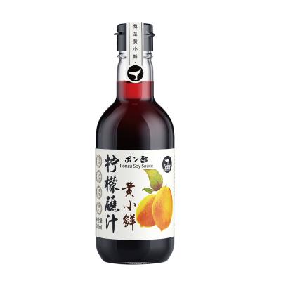 China Flavor Japanese Ponzu Soy Sauce For Dipping Seafood Yuzu Soy Sauce With Lemon Ingredient 340ml*12bottles/carton for sale