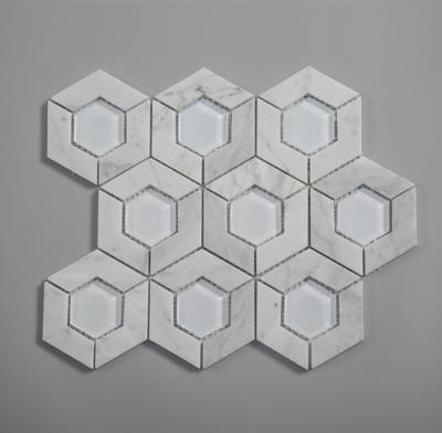 China Floor Century Diamond Mosaic In Hive Mosaic is good for decoration for sale