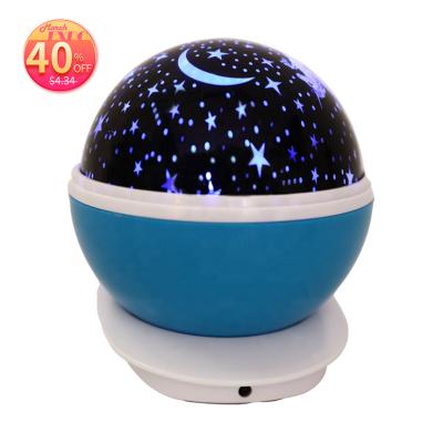 China Modern Children's Bedroom Decoration RGB LED Romantic Sky Stars Small Night Light Projector Lamp for sale