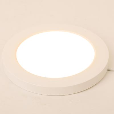 China Modern Super Bright Round Shape 8W IP44 Adjustable Light Color LED Ceiling Panel Lamp for sale