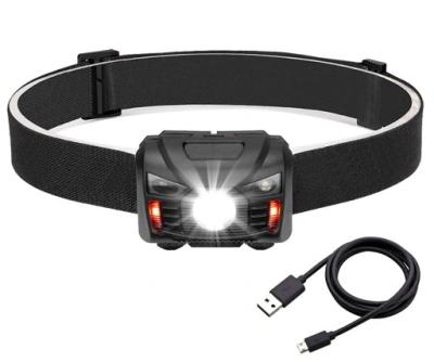 China Headlight Rechargeable LED Sensor Camping Head Lamp, Waterproof for sale