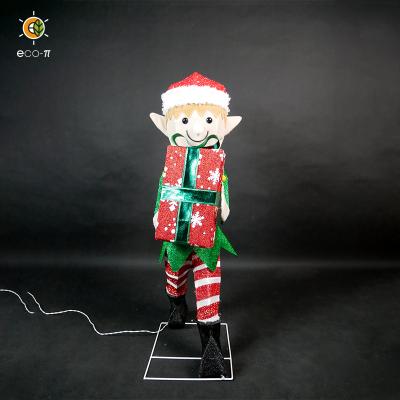 China ELF 93CM 55L LED ELF USB Charging Outdoor Waterproof LED Christmas Decoration Solar Light for sale