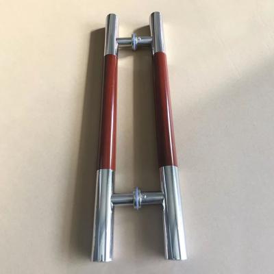 China Door Stainless Steel 201 / 304 H Form 600mm Glass Door Pull Handle for sale