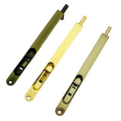 China Metal Double Door 8 Inch Iron Brass Flush Door Bolt for sale