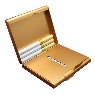 China 20pcs metal aluminum foil empty cigarette holder/wallet cigarette holder for sale