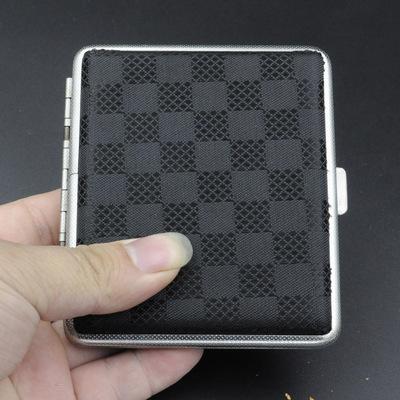 China Foldable Metal Cigarette Holder Cigarette Box and PU Leather Wallet for sale