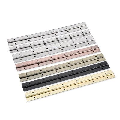 China Continuous Furniture Stainless Steel Piano Hinge Furniture Cabinet Box Long Hinge for sale