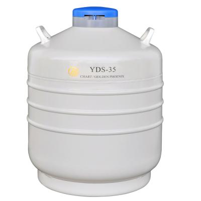 China YDS35 Farms Storage Dewar Type Tank / Container / Liquid Nitrogen Flask for sale