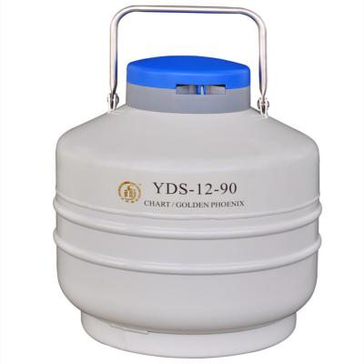 China Farms Storage Container 12L Liquid Nitrogen Dewar Tank/Container/Flask YDS12-90 for sale