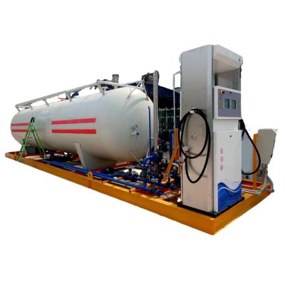 China LPG skid station / propane station LPG gas skid station price for sale