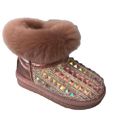 China 2021 new winter children's thermal warm shoes waterproof to shape cool snow boots for sale