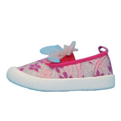 China Durable cute candy color kids canvas shoes casual slip on shoe printing comfortable board shoes for sale