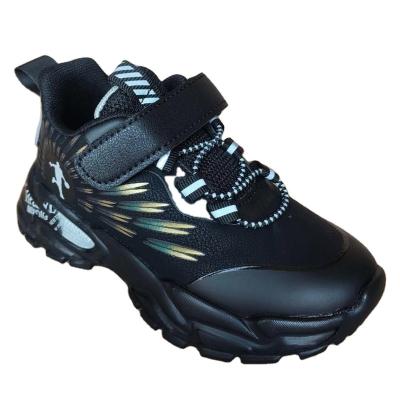 China 2021 NEW ARRIVAL Lightweight Kids Boys Black Sports Running Basketball Shoes for sale