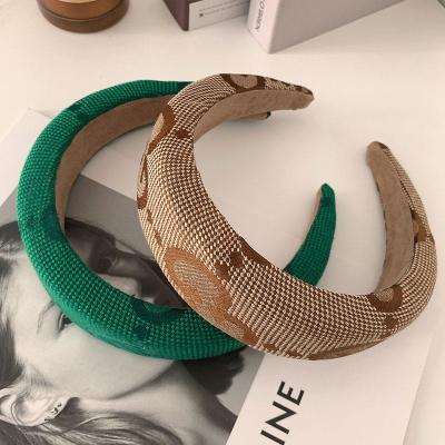 China Luxury Famous EL Cabello D'Accesorios Para Hair Accessories Women Headbands Brand Designer Headbands Double G Sponge Hair Bands Headband Catalog for sale