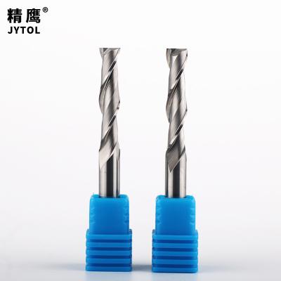 China High Precision MDF PVC Machining Helical Milling Cutter Carbide Milling Acrylic Cutter Double Edge for sale