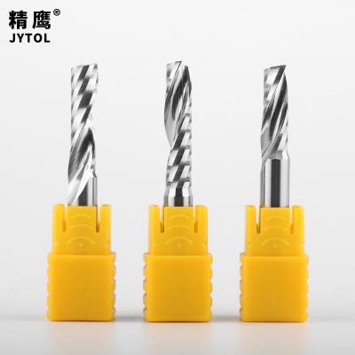 China Single Flute End Mill CNC Engraver Tungsten Carbide Milling Cutter PVC Machining Wood Cutter Engraving Tools for sale