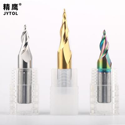 China Milling Machine CNC Drill Bit Acrylic Character Engraving Machine Tool Carbide Carving Drill Bit Mini Word Cutter For Milling for sale