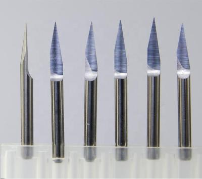 China Carbide V Shape End Mill V Shape End Mill 0.1 Mm Router Bit 8mm Foam Engraving End Mill for sale