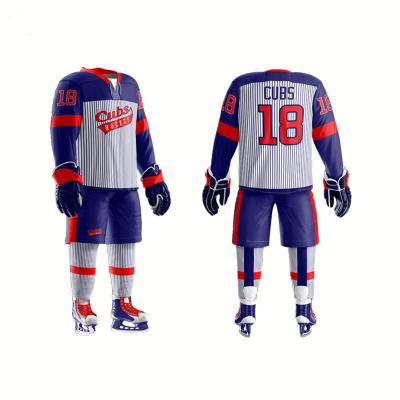 China 2021 Protector Hockey Jersey Strong Custom Printed Sublimation Ice Hockey Premium Team Set for sale