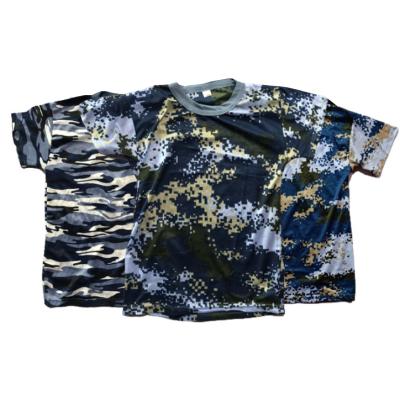 China Wholesale Fashionable Used Clothing Men Camouflage T-shirt A Grade In Bullets Occasion Clothes Used Clothing Man Camouflage T-shirt For Sale for sale