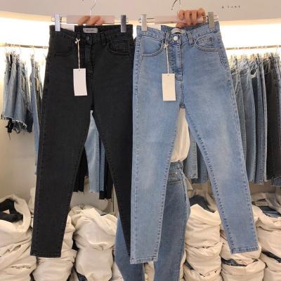 China Breathable Loose Clothing In Stock Small Feet Brand New Jeans Women Spring Autumn Mixed Batch Size And Colors Ladies Jeans for sale