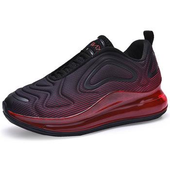 China Men's Breathable Casual Sports Fashion Trend Air Cushion Basketball Shoes Lightweight Thick-soled Cushioned Running Shoes for sale