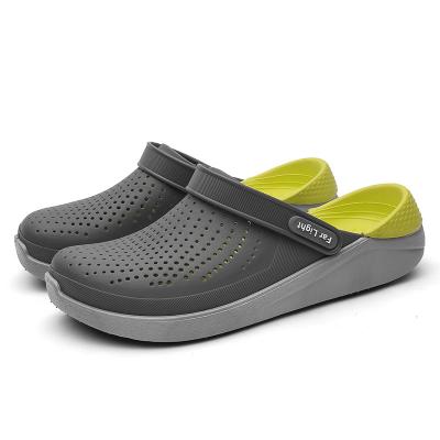 China Breathable Breathable Hole Shoes Male Summer To Couple Adult Beach Shoes Buckle Baotou Indoor Outdoor Slippers for sale