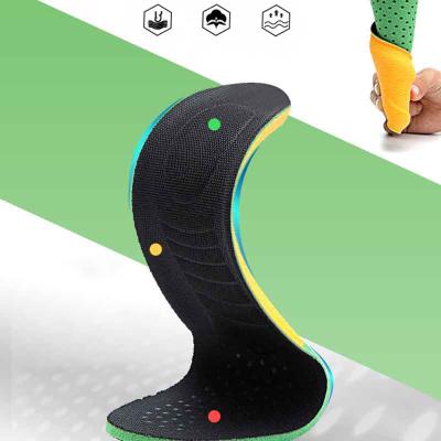 China Wholesale Soft Comfortable Custom Logo Safety Insole Breathable Soft Absorbent Male And HI-POLY Female High Elastic Seismic Insole for sale