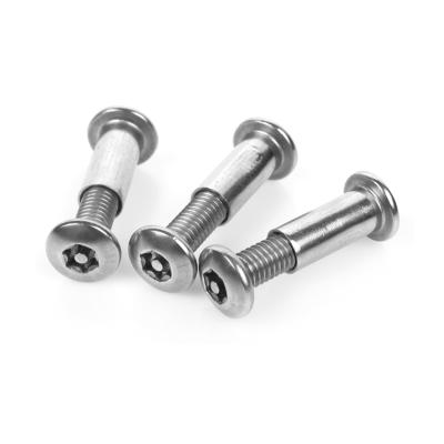 China Round M2.5 M3 M4 M5 M6 M8 Stainless Steel Barrel And Blinding Screw Chicago Screws for sale