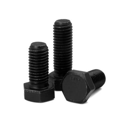 China 4.8/8.8 Grade Steel Carbon Oxide Black Hex Head Bolt for sale