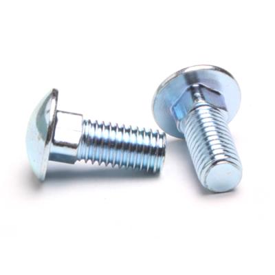 China DIN 603 Steel Blue Zinc Grade 8.8 White High Strength Square DIN603 Round Head Carriage Bolt for sale