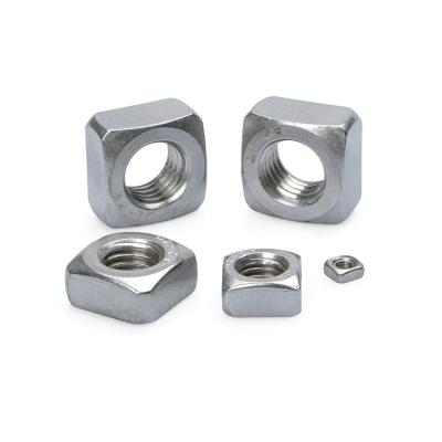 China DIN557 Heavy Industry Stainless Steel Square Nut M6 M8 Square Nut With M3 Bevel Square Nut for sale