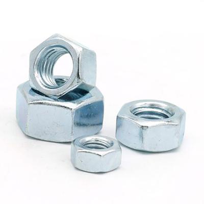 China Heavy Industry DIN934 Blue And White Hex Nut Zinc Grade4 Hex Nuts for sale