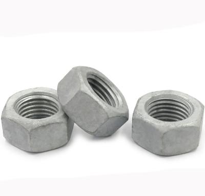 China Heavy Industry Hex Nuts Carbon Steel Hot Dip Galvanized Hex Nuts Hex Nut for sale