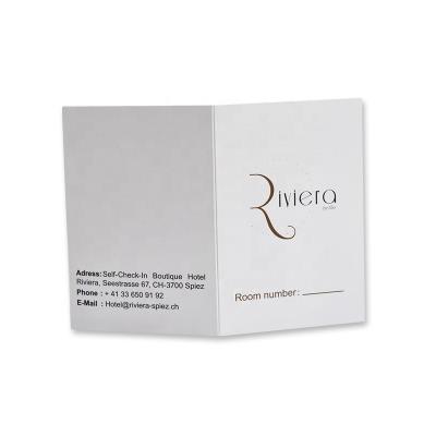 China Custom Fashion Zuoluo 300gsm Art Papers Hotel Key Card Holder for sale