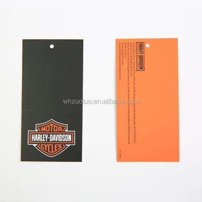 China Zuoluo Sustainable Hot Selling Paper Hang Tag Design With Custom Logo for sale