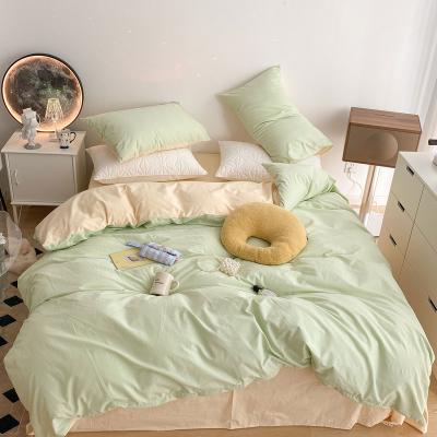 China Support Customized 100%cotton Bedding Set Nondisposable Knitted Duvet Cover 2021 Bestseller Wholesale Bed Set for sale