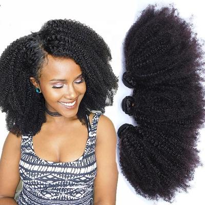 China Wholesale Unprocessed Virgin Hair Vendor Afro Curly Afro Mongolian Curly Bulk Hair Raw Cuticle Aligned Curly Loose Hair for sale