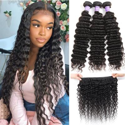 China Factory Wholesale Price Curly Water Wave Curly Hair Bundles Double Drawn Hair Unprocessed Extension Wholesale Suppliers for sale