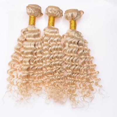 China Curly Curly Virgin Hair Raw Indian Hair, 100% Human Hair, 613 9a 10a Virgin Hair Raw Indian Curly 613 Bundles Curly Blonde Straight Hair for sale