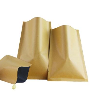 China Free Sample Biodegradable Heat Seal Smell Proof Recyclable Dried Washable Paper Bags Rose Gold Foil Pouch Wrapping Paper Food Packaging Pouches for sale