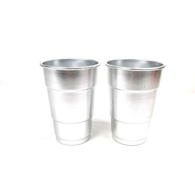 China New Style Customized Aluminum Cup 540ml 19oz Modern Polishing Aluminum Cup Beer Coffee Wine Mugs Tumblers for sale